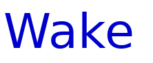 Wake & Bake Schriftart